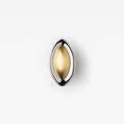 Duet Knob Polished Nickel 70mm (2.76") in Polished Nickel/Brushed Brass
