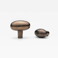 Olive Knob Oil Rubbed Bronze 35mm (1.38") Small in Oil Rubbed Bronze