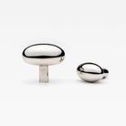 Olive Knob Polished Nickel 35mm (1.38") Small in Polished Nickel