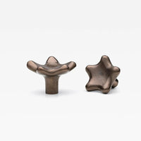 Star Knob Oil Rubbed Bronze 40mm (1.57") Small in Oil Rubbed Bronze