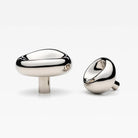 Orietta Knob Polished Nickel 40mm (1.57") Small in Polished Nickel