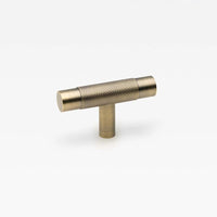 Kintore T-Pull Aged Brass 70mm in Aged Brass