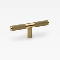 Linear T-Pull Aged Brass in Aged Brass