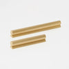 Lo & Co Fleur Pull in Natural Brass