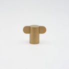 Lo & Co Intersect Knob in Tumbled Brass