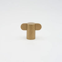 Lo & Co Intersect Knob in Tumbled Brass
