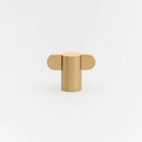 Lo & Co Intersect Knob in Brass