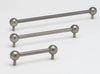 Sphere Pull Tumbled Nickel 350mm Large in Tumbled Nickel