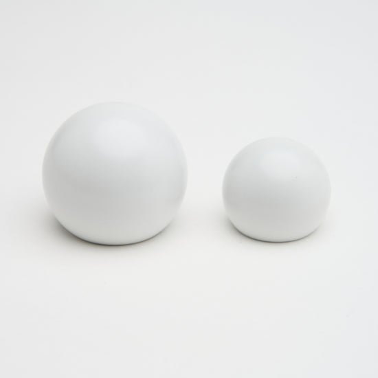 Lo & Co Sphere Knob in White
