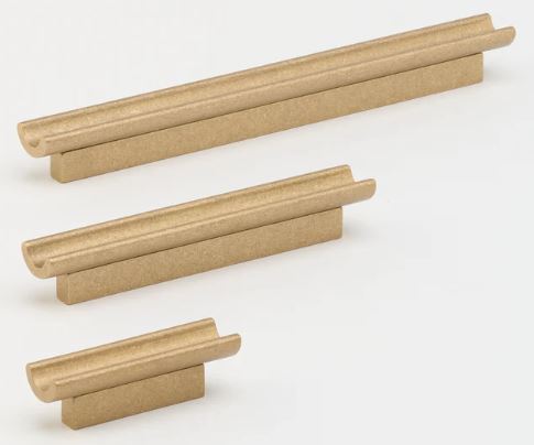 Inline Pull Tumbled Brass in Tumbled Brass