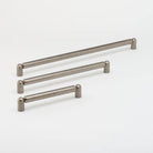 Tubby Pull Tumbled Nickel 340mm Medium in Tumbled Nickel
