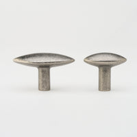 Almond Knob Tumbled Nickel in Tumbled Nickel
