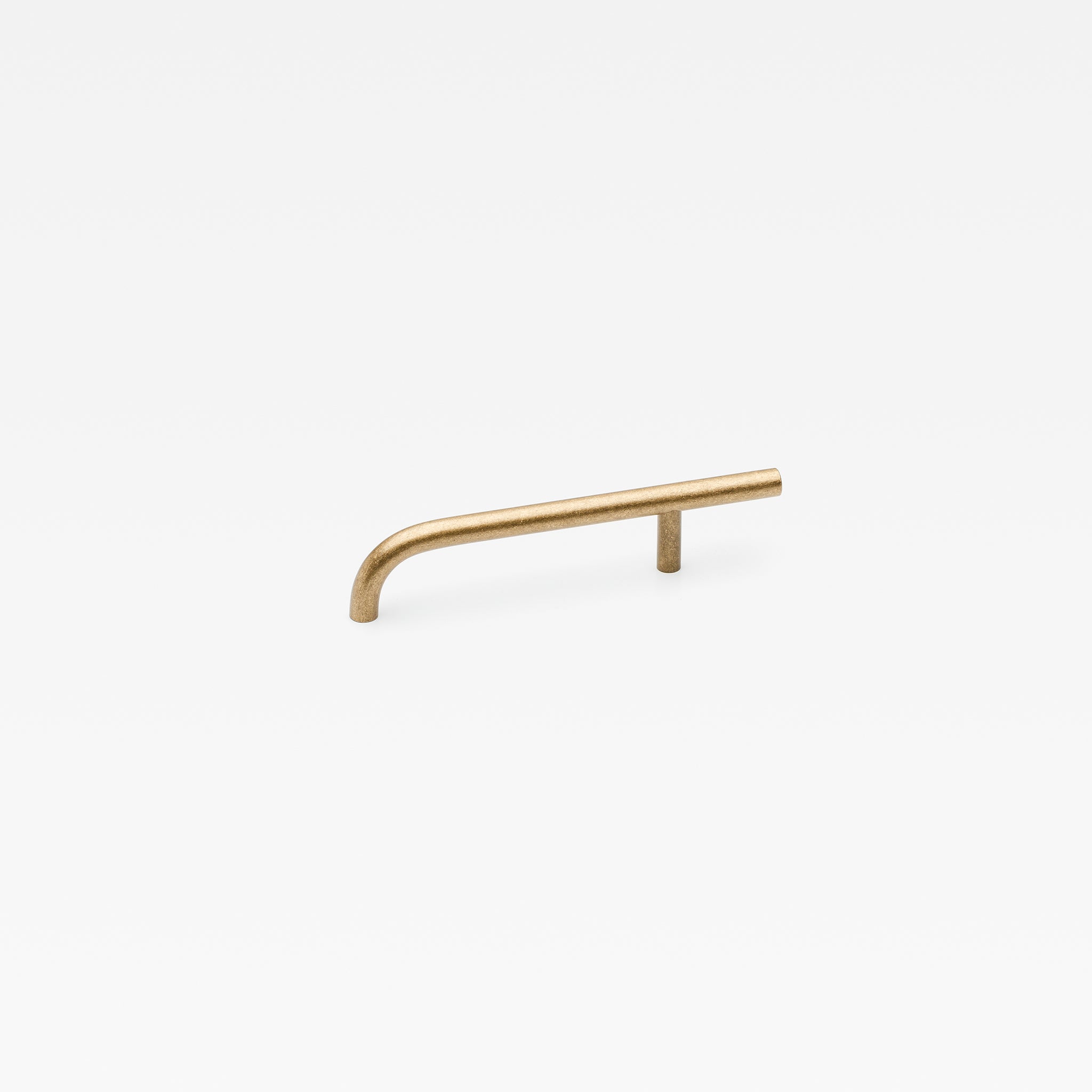 Brera Handle Tumbled Brass Small 180mm in Tumbled Brass
