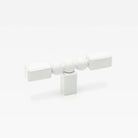Small Lo & Co ORBE Cabinet T-Pull in matte black, featuring a sleek, modern design for kitchen or furniture cabinets.