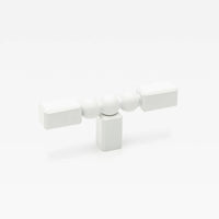 Small Lo & Co ORBE Cabinet T-Pull in matte black, featuring a sleek, modern design for kitchen or furniture cabinets.