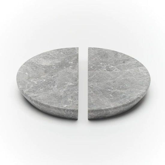 Arc Marble Handle Grey Tundra in Grey Tundar Marble