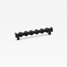 Lo & Co Forma Marble Pull Handle in black with sleek, modern design for cabinet or drawer application.