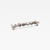 Marble pull handle from Lo & Co Forma collection, sleek white marble finish, ideal for modern furniture or cabinetry.
