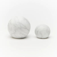 Lo & Co Hubble Knob Carrara Marble in Carrara Marble