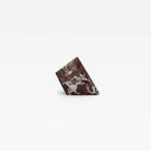 Prism Marble Knob Rosso 45mm in Rosso Marble