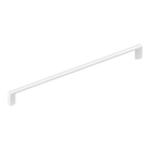Momo BARRA D Cabinet Pull Handle in white finish, metal with sleek D-shaped design for kitchen or furniture drawers
