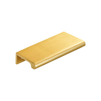MOMO HANDLES CHELSEA SOLID BRASS LIP PULL HANDLE 96MM BRUSHED SATIN BRASS in Brushed Satin Brass