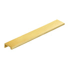 MOMO HANDLES CHELSEA SOLID BRASS LIP PULL HANDLE 256MM BRUSHED SATIN BRASS in Brushed Satin Brass