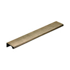 MOMO HANDLES CHELSEA SOLID BRASS LIP PULL HANDLE 256MM DARK BRUSHED BRASS in Dark Brushed Brass