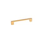 Momo LUV cabinet pull handle in brushed bronze finish, sleek and modern design for kitchen or bathroom cabinets.