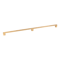 Momo LUV Timber Back to Back Door Pull showing polished wood handles with metal mounting plates on a door