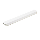 Momo VANN Lip Pull Handle in white finish, modern door hardware with sleek, curved design for contemporary interiors