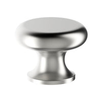 K002 Cabinet Knob, Solid Stainless Steel, 20mm Ø, Projection 18mm in Satin Stainless