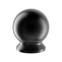 K007 Cabinet Knob, Solid Stainless Steel, 20mm Ø, Projection 23mm in Black