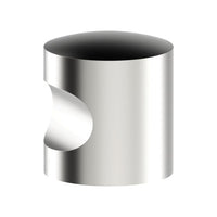 K009 Cabinet Knob, Solid Stainless Steel, 20mm Ø, Projection 28mm in Satin Stainless