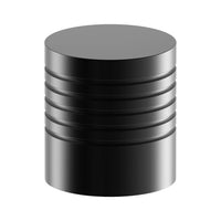 K012 Cabinet Knob, Solid Stainless Steel, 20mm Ø, Projection 25mm in Black