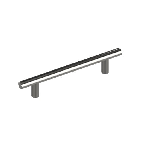 P001 Cabinet Pull Handle, Solid Stainless Steel, Ø10mm, 320mm CTC, 399mm OA, Projection 32mm in Polished Stainless