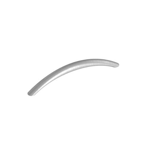 P002 Cabinet Pull Handle, Solid Stainless Steel, Ø10mm, 96mm CTC, 116mm OA, Projection 32mm in Satin Stainless