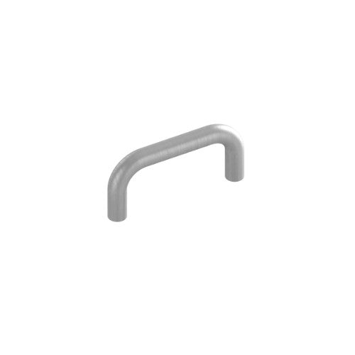 P003 Cabinet Pull Handle, Solid Stainless Steel, Ø10mm, 96mm CTC, 106mm OA, Projection 35mm in Satin Stainless