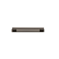 Cabinet Pull Cali Signature Brass L130xW9xP28mm CTC96mm with Backplate in Signature Brass