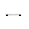Cabinet Pull Cali Polished Chrome L130xW9xP28mm CTC96mm with Backplate in Polished Chrome
