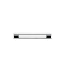 Cabinet Pull Cali Polished Chrome L130xW9xP28mm CTC96mm with Backplate in Polished Chrome
