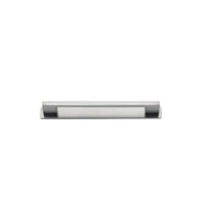 Cabinet Pull Cali Brushed Chrome L130xW9xP28mm CTC96mm with Backplate in Brushed Chrome
