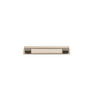 Cabinet Pull Cali Satin Nickel L130xW9xP28mm CTC96mm with Backplate in Satin Nickel