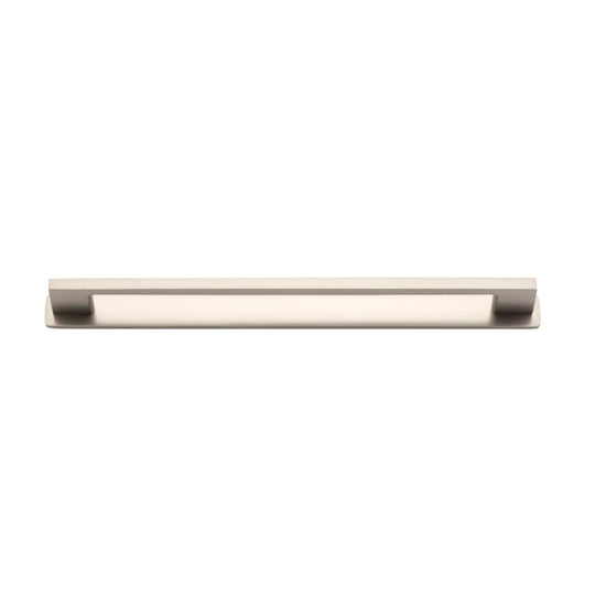 Cabinet Pull Cali Satin Nickel L290xW9xP28mm CTC256mm with Backplate in Satin Nickel