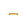 Cabinet Pull Sarlat Brushed Gold PVD L144xP46mm BD16mm CTC128mm With Backplate W173xH24mm T3mm in Brushed Gold PVD