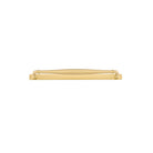 Cabinet Pull Sarlat Brushed Gold PVD L338xP52mm BD18mm CTC320mm With Backplate W365xH24mm T3mm in Brushed Gold PVD