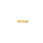 Cabinet Pull Baltimore Brushed Gold PVD With Backplate L173xW24xP39mm CTC128mm in Brushed Gold PVD