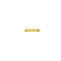Cabinet Pull Baltimore Brushed Gold PVD With Backplate L173xW24xP39mm CTC128mm in Brushed Gold PVD