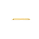 Cabinet Pull Osaka Brushed Gold PVD L271xW15xP33mm BD15mm CTC256mm With Backplate W301xH24mm T3mm in Brushed Gold PVD