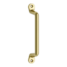Pull Farmhouse Polished Brass L141xW9.5xP31.5mm CTC128mm in Polished Brass